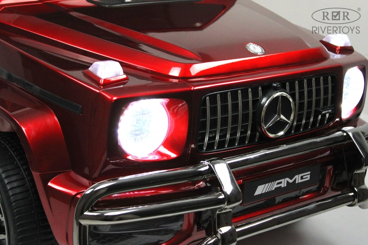 Детский электромобиль RiverToys Mercedes-AMG G63 4WD (S307) вишневый глянец rro2hdadkormjkx8p58gq9u0yaoadmyv