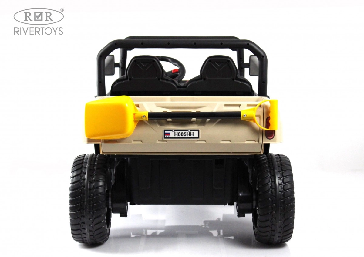Детский электромобиль RiverToys H005HH кремовый uf4kddbyv8ktk19obmmi5n1e374nqsln