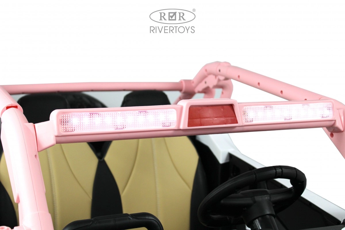 Детский электромобиль RiverToys E001EE розовый 4wwwx3936xgbtdlaw85gnsm8h3g03ro5