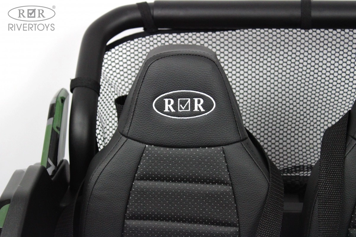 Детский электромобиль RiverToys T777TT 4WD зеленый камуфляж kqx74xfvuprncttyfdko7yoxq1at308x