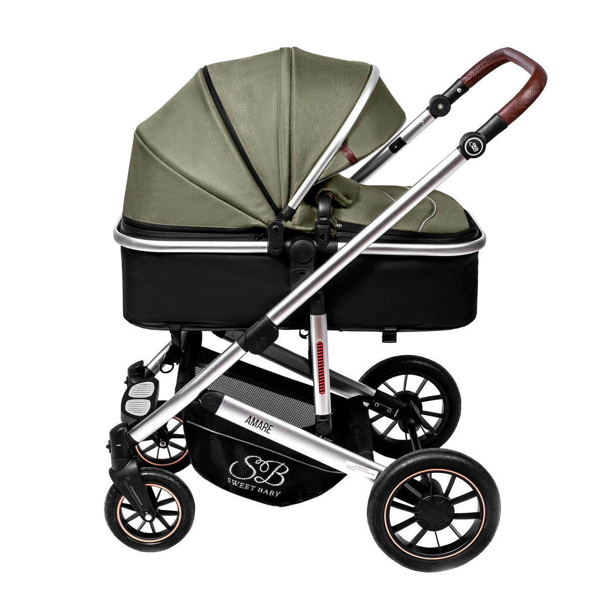 Детская коляска Sweet Baby Amare 3 в 1 Olive opgukr1i81bjutagdqy1ya6x5bhcmoq8