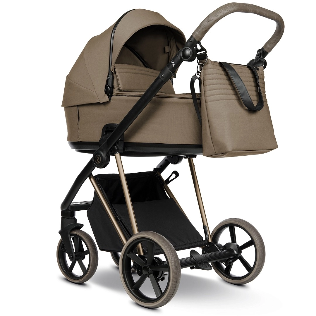 Коляска 2 в 1 Roan Sol Vintage Luxury (Mocha Mousse/Cappuccino/руч.Cappuccino)