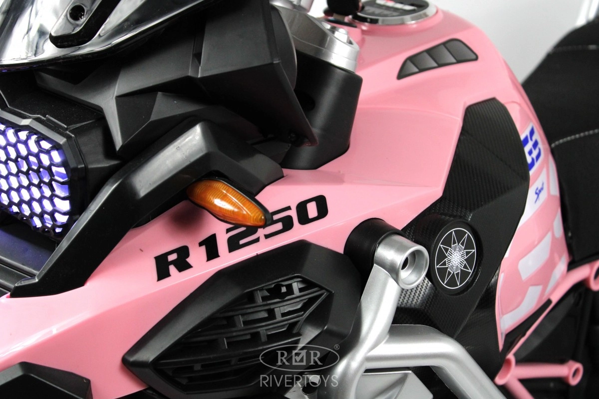 Детский электромотоцикл RiverToys М111БХ розовый oa64bsnqbv17mncesocblf12qnci4sil