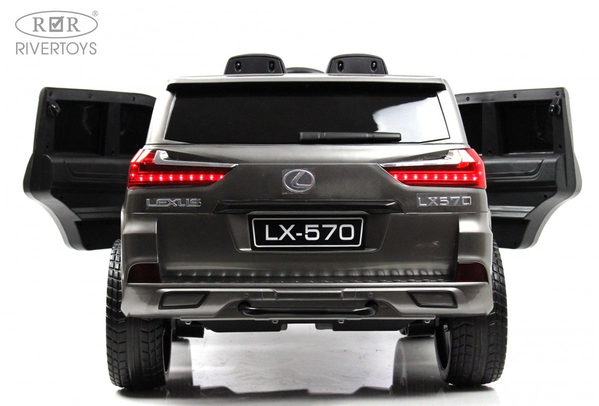 Детский электромобиль RiverToys Lexus 570 E555EE серый глянец maqw422ngmzse3hyvwsyozs3omlyp8t4