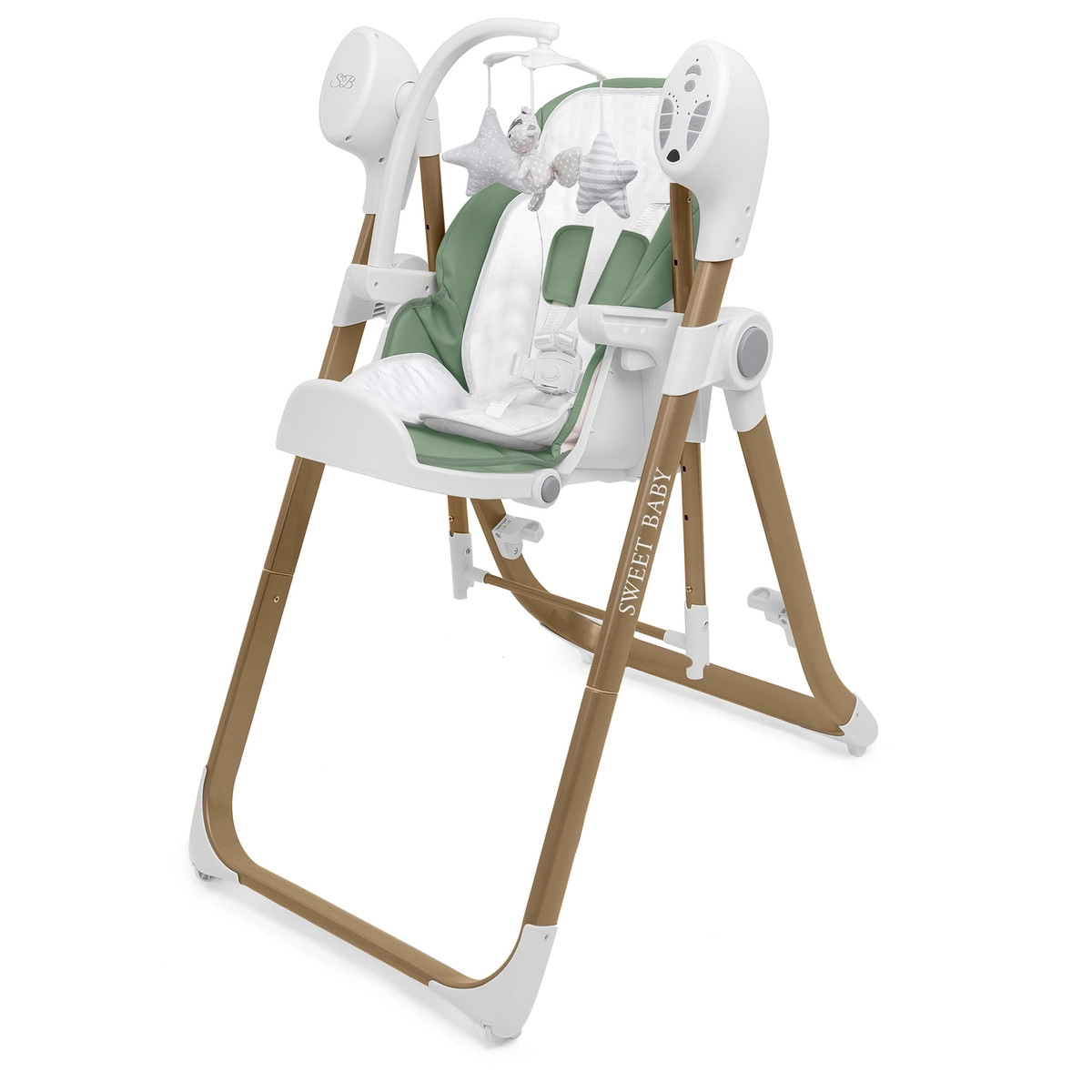 Стульчик-электрокачели Sweet Baby Fiesta Gold Green xelusbhbhkckuh5l5ybkg3vdeyon5c29
