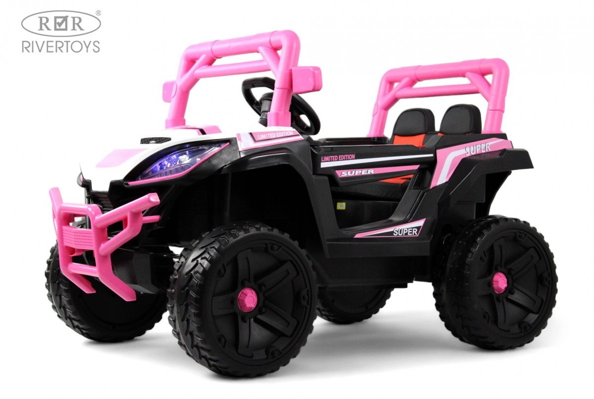 Детский электромобиль RiverToys L888LL розовый znzo9qy592cl9a39lgqhg0l2h27umjfb