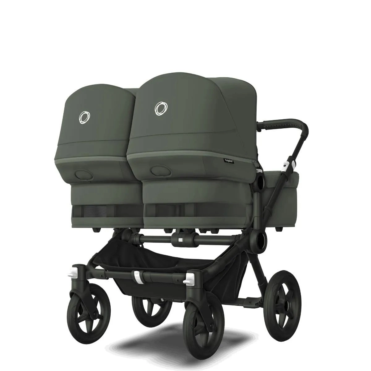 Коляска для двойни 2 в 1 Bugaboo Twin Donkey 5 (Black/Forest Green/Forest Green)