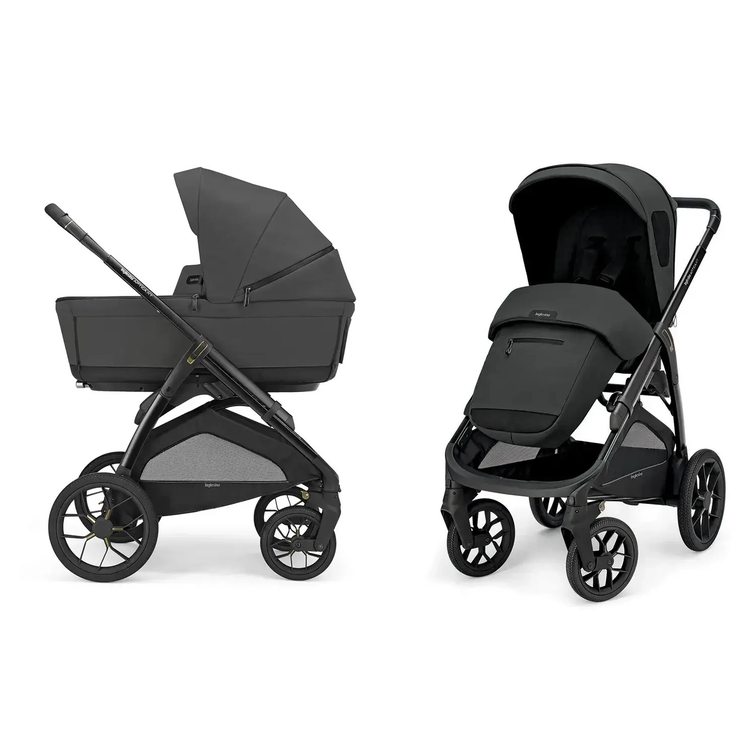 Коляска 2 в 1 Inglesina Aptica XT с подставкой под люльку Stand Up (Magnet Grey 2025)