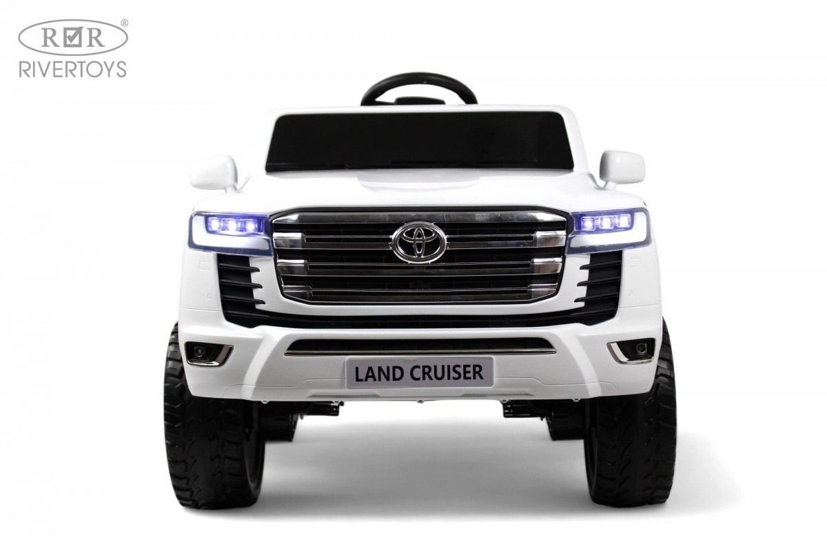 Детский электромобиль RiverToys Toyota Land Cruiser 300 L999LL белый hnfxh8h13t62zjjal5zkuxr93ffycthb