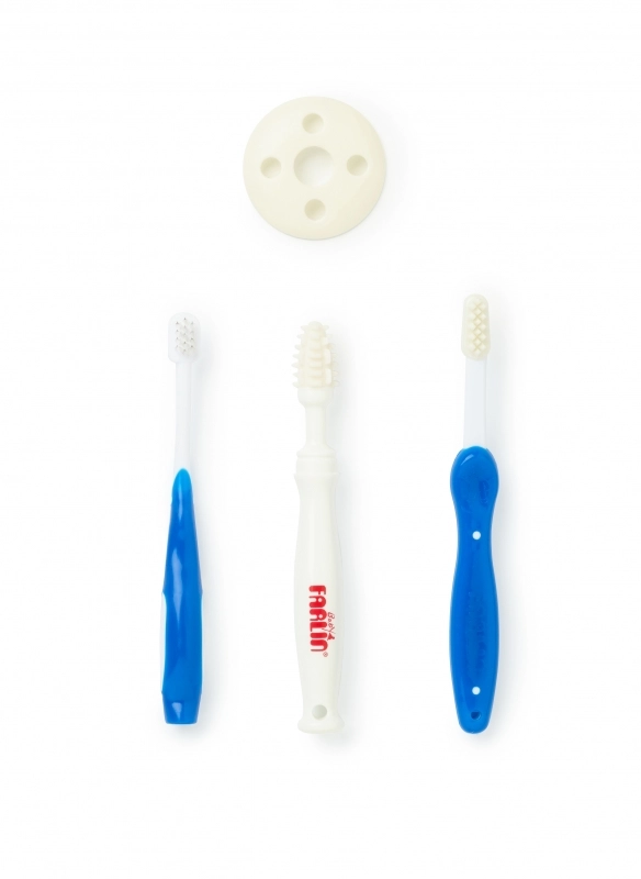 Набор зубных щеток Farlin (1,2,3 стадии), 3 мес.+ Синий 017e585abef1f0fa042b4f00ca4a09e3