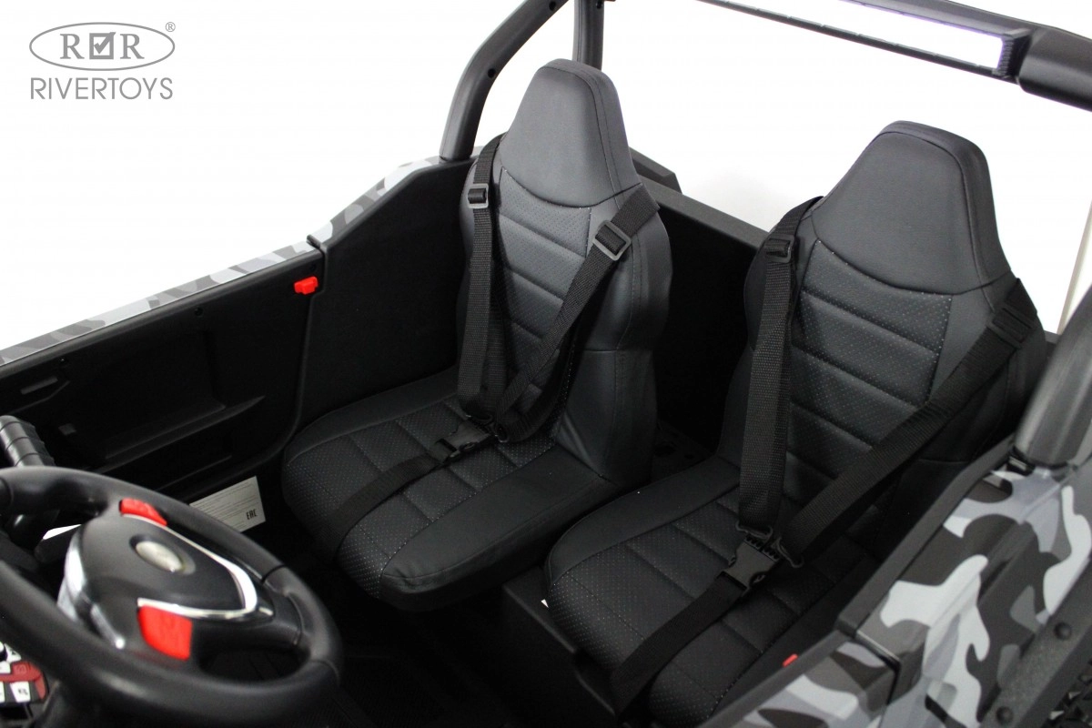 Детский электромобиль RiverToys Buggy P333PP серый камуфляж fg13ouc0bpn2jdm6y4rel044f5o4pcvy