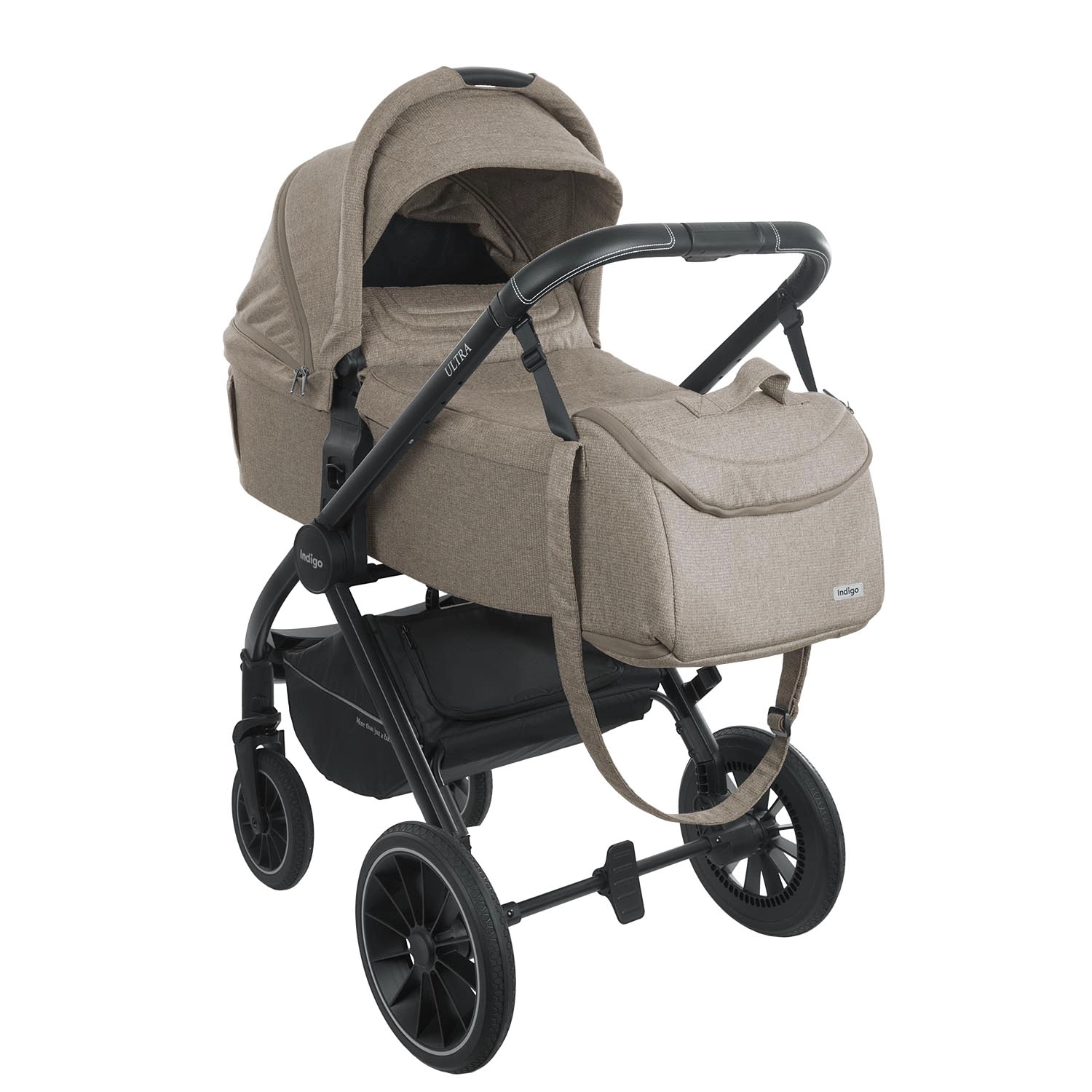 Коляска 3 в 1 INDIGO ULTRA  бежевый 250a79e1e0484291aa9f50afccb82009