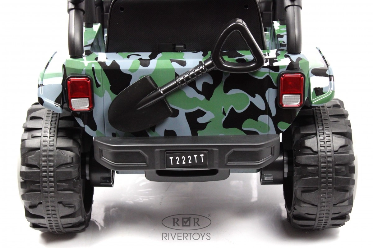Детский электромобиль RiverToys T222TT 4WD камуфляж mp7ohceuu32kudzjfr56g4ma7pdg02eo