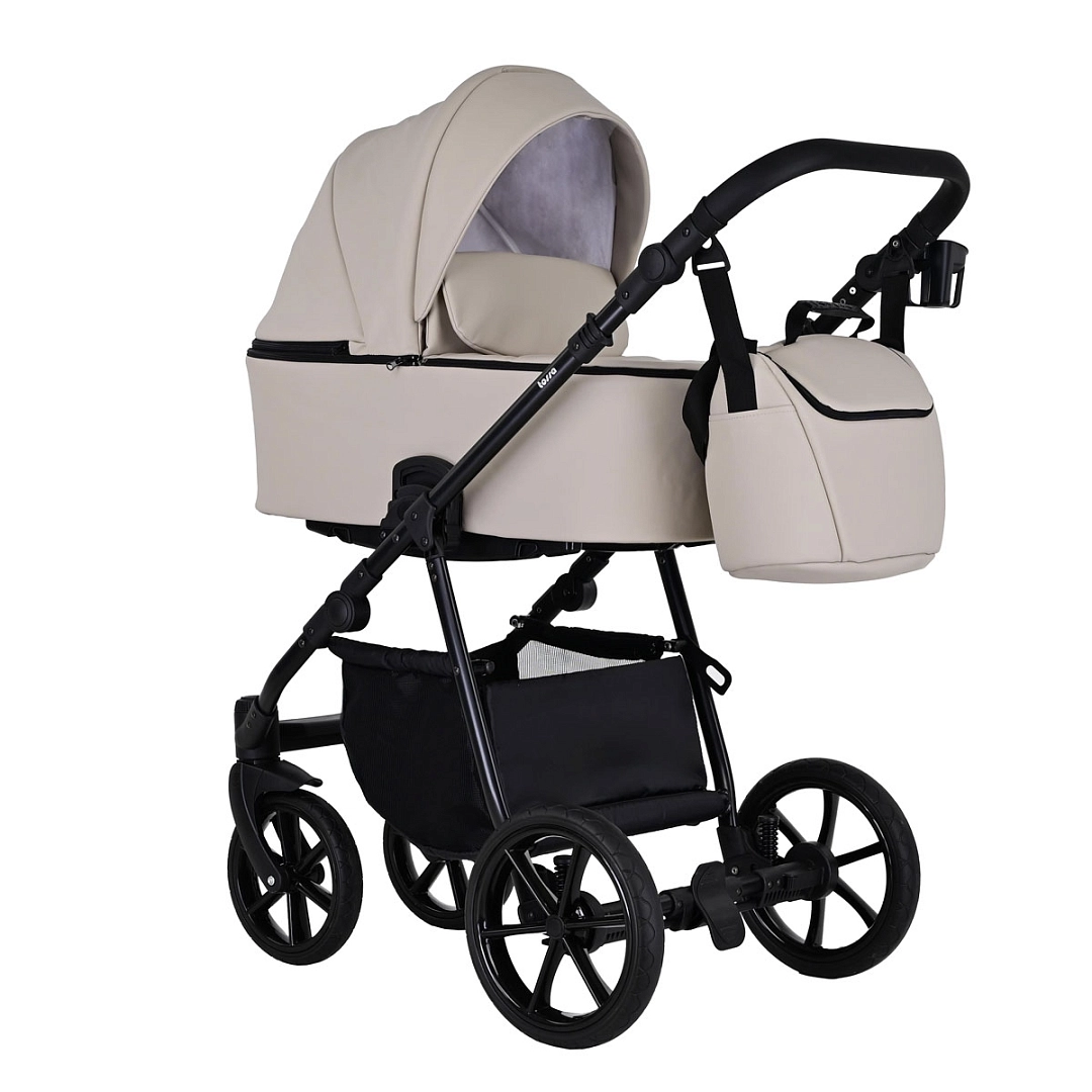 Коляска 2 в 1 Pituso Tossa Кожа (Latte)