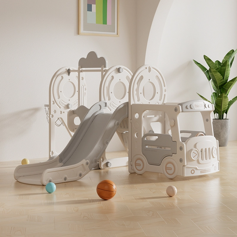 Игровой комплекс с горкой и качелями UNIX Kids Bus (171 cm) Grey 108131766-igrovoi-kompleks-s-gorkoi-i-kachelyami-unix-kids-bus-171-cm-grey