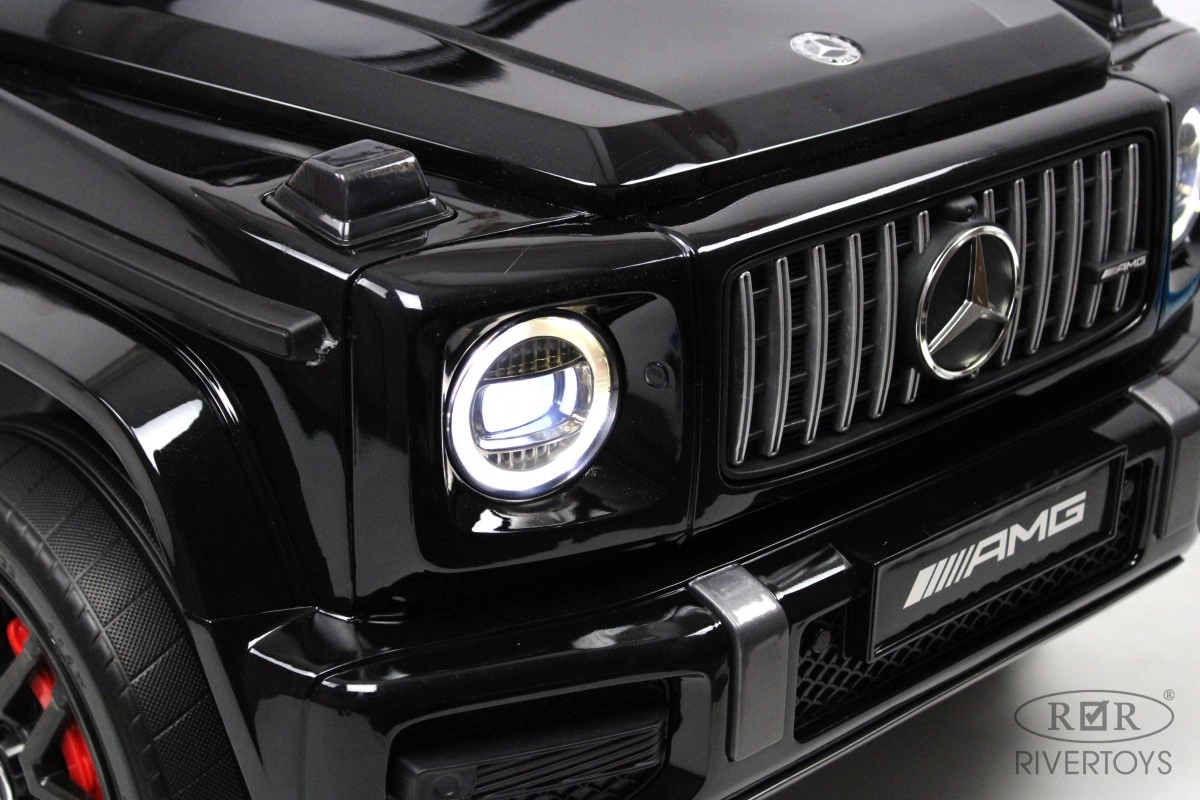 Детский электромобиль RiverToys Mercedes-AMG G63 K999KK черный глянец 2wx00tks0p39r6m0648efwx619ytz0ai