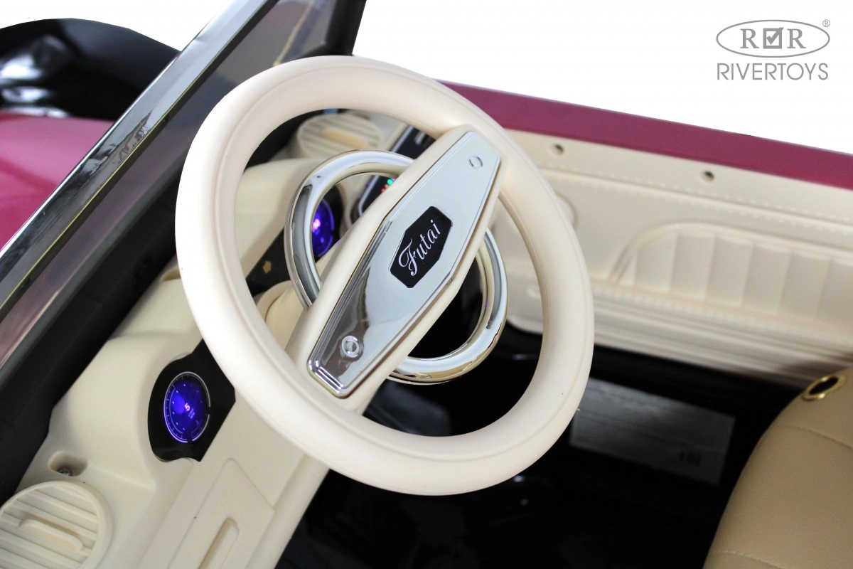 Детский электромобиль RiverToys X005XX черно-розовый sd2focsw92e5sodjiyapldawr48y4nui