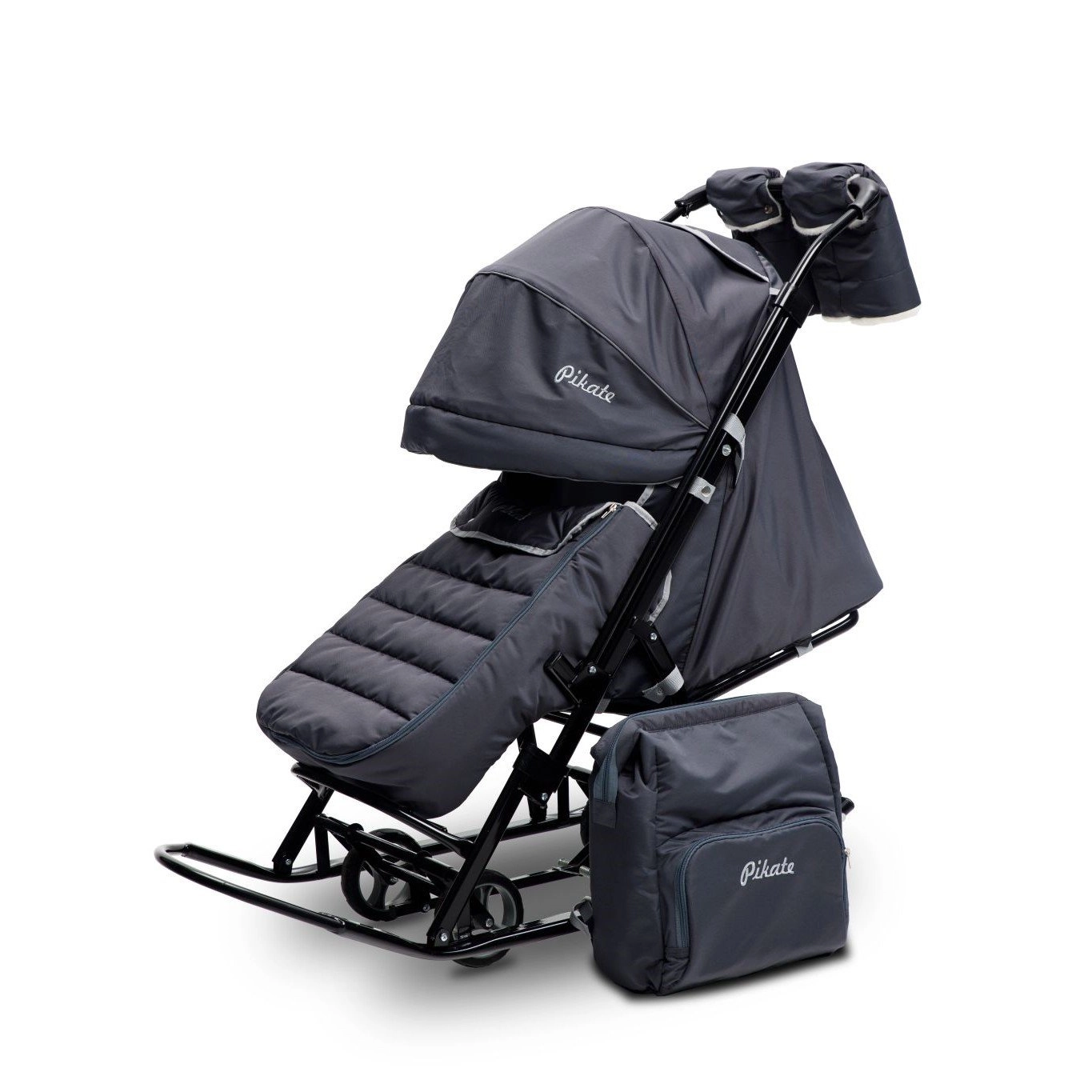 Санки-коляска Pikate Onyx серый 108134364-sanki-kolyaska-pikate-onyx-serii
