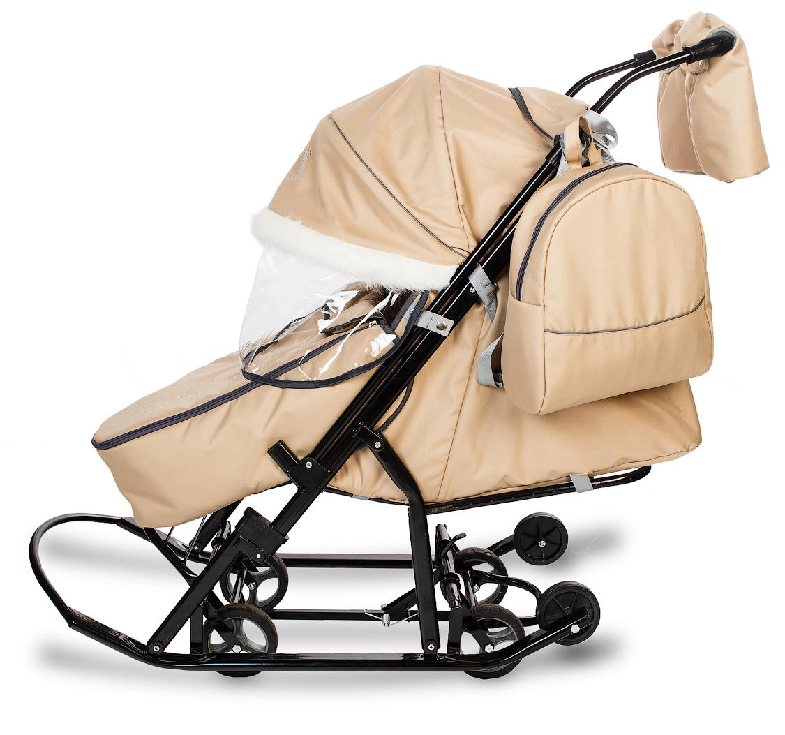 Санки-коляска Pikate Снеговик Бежевый f9dyfl696oioehh58d2cbvhc2n9zm7tm