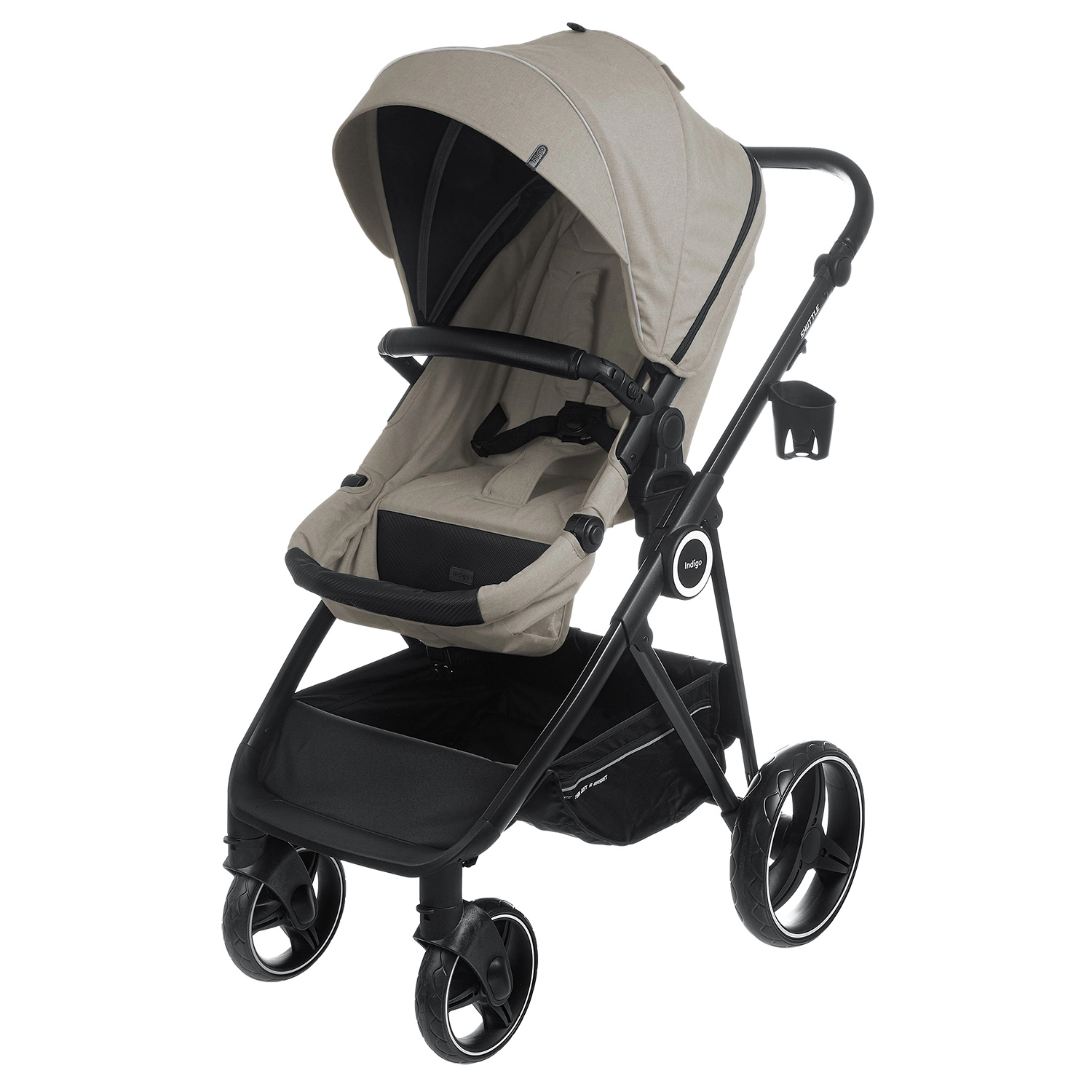 Прогулочная коляска INDIGO SHUTTLE  бежевый ed4763eb86b24beeebfafbb57c0d3bb1