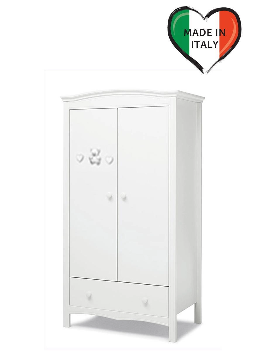 Шкаф двустворчатый Erbesi Tippy Jolie белый acrs7rwovqt0958g226sp7hgi7aalpuh