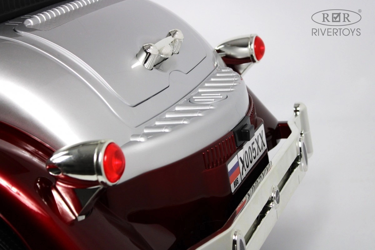 Детский электромобиль RiverToys X005XX красно-серебристый 458mys4yyh7swv7qzxwudvy2jgkia8wt