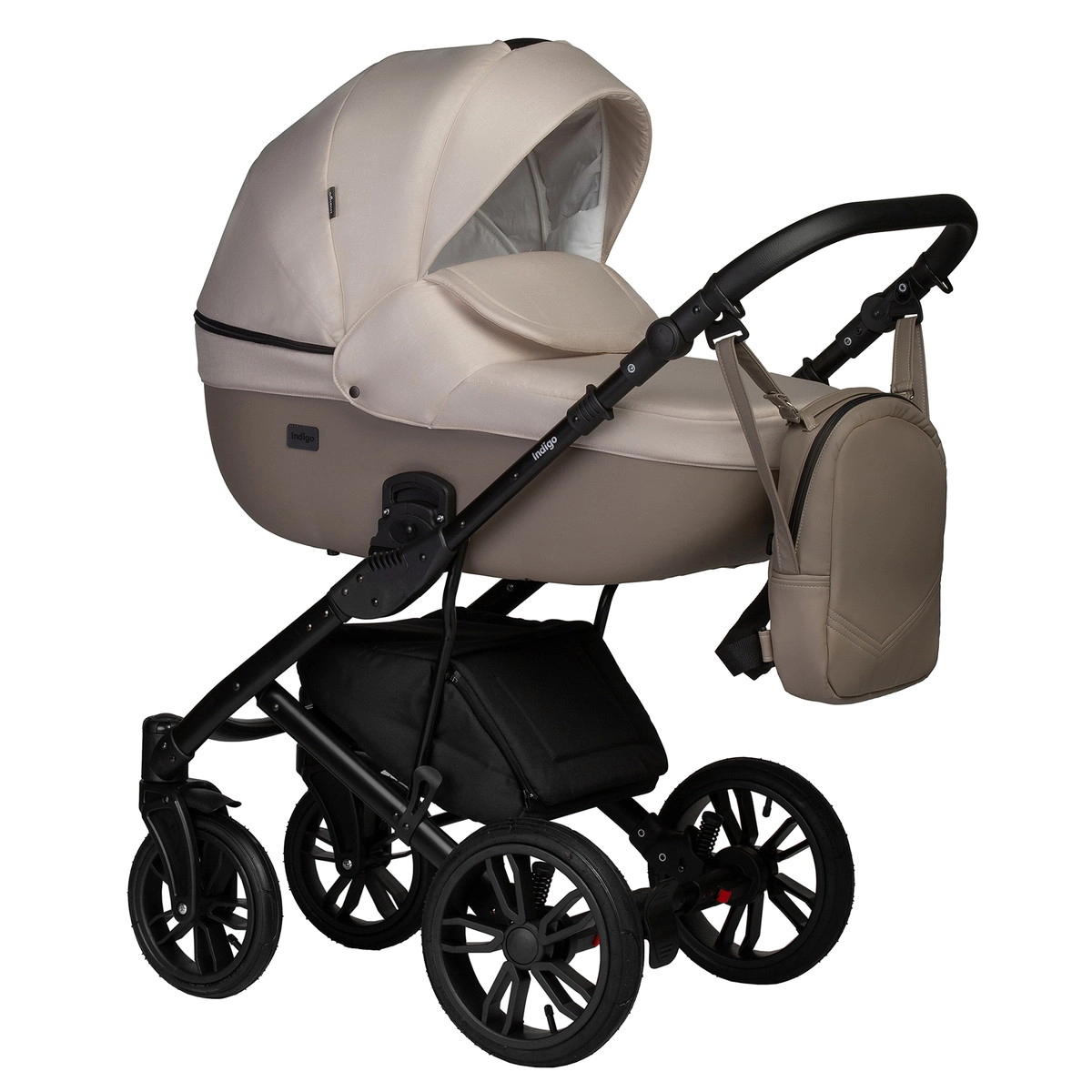 Детская коляска Indigo Mio S 2 в 1 03 т.бежевая кожа+св.бежевый fvm960btr3y5ap16afhwxdjiba02rtpf