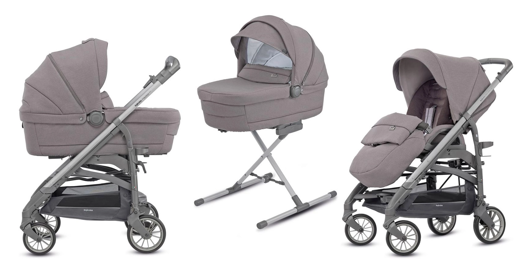 Коляска 2 в 1 Inglesina Trilogy System Sideral Grey/City Slate cce40e59a637fe6086c8dad53af2d2eb