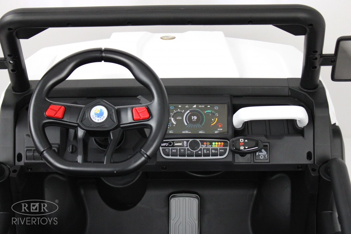 Детский электромобиль RiverToys H005HH белый m534jhyc5kvw42p0a3gfoze67u4gd5k3