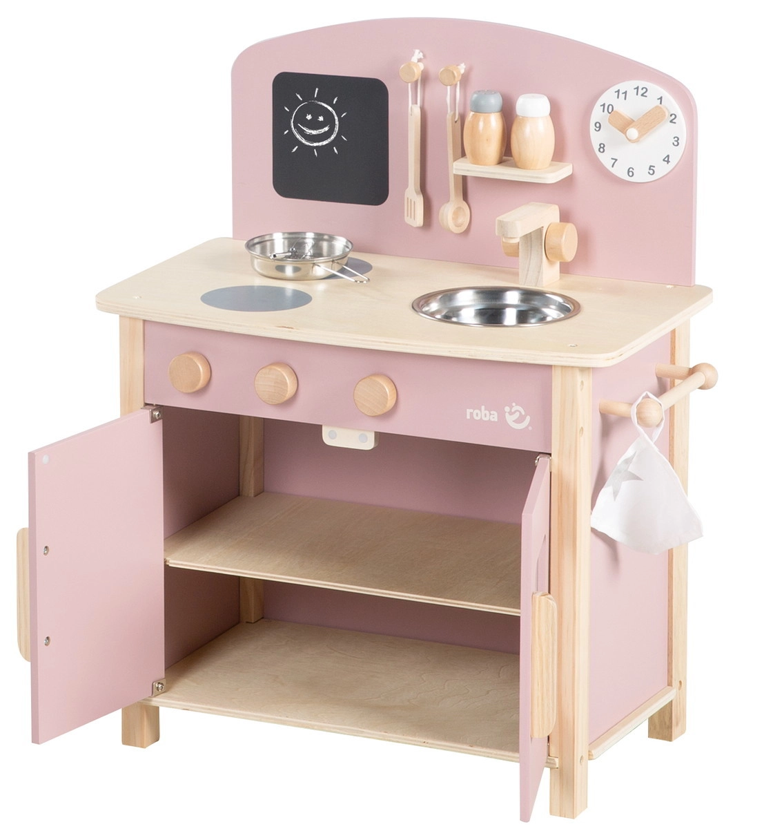 Детская игровая Мини кухня с аксессуарами ROBA розовый/натуральный fypfh3plaujsclsls8e4y2sud14c8sa9