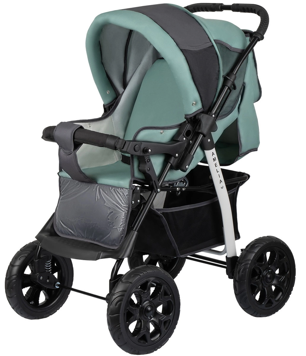Прогулочная коляска Alis AMELIA I  серый+шалфей 2zr2ud6zwgzly2lb6kqkzdmjk2obo6ke
