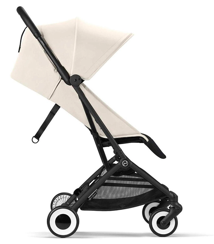 Прогулочная коляска Cybex Orfeo BLK Canvas White с дождевиком и бампером3