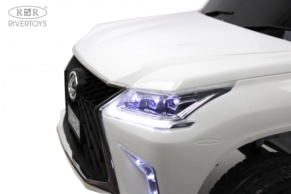 Детский электромобиль RiverToys Lexus 570 E555EE белый eyvy0di5bpb2vg3wyrh66d27ubfbt5ng