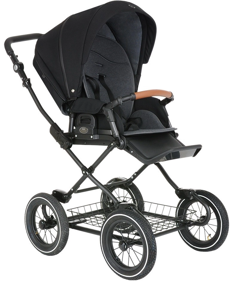 Коляска 2 в 1 Roan Bass Next Classic, d12 Black /d12/руч.Коричневый 40uomua135iwp4s3snclj57cz2qv2pbq