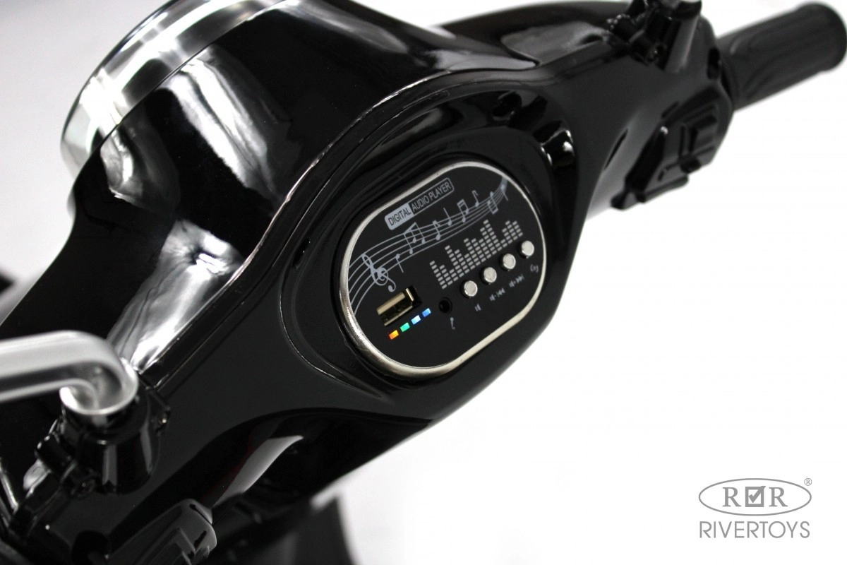 Детский электромотоцикл RiverToys Z555ZZ черный ywqvnu91k0sgxhkajcbcq7f07kg9294l