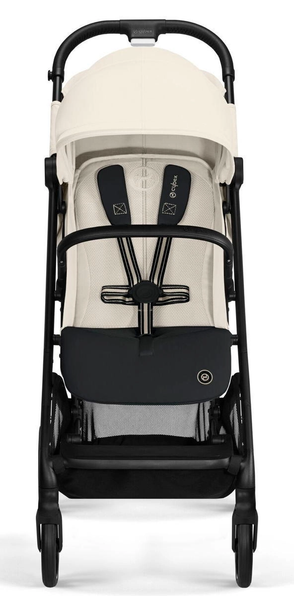 Прогулочная коляска Cybex Beezy Canvas White с дождевиком и бампером g23ecuxcyatibngnx4rpwsucb1as2ni2