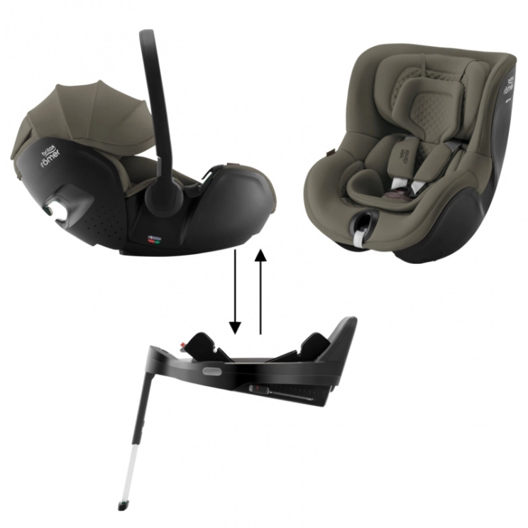 Детское автокресло Britax Roemer Baby-Safe Pro с базой Vario Base 5Z+Автокресло Dualfix 5Z набор (Urban Olive)