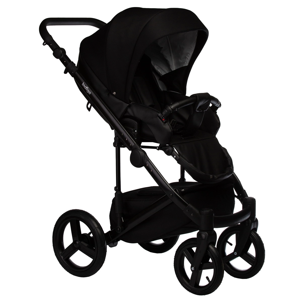 Коляска 2 в 1 Indigo TOUR ECO  черная кожа+черный m34jo80icbakskiebnltzvi7p7na6q19