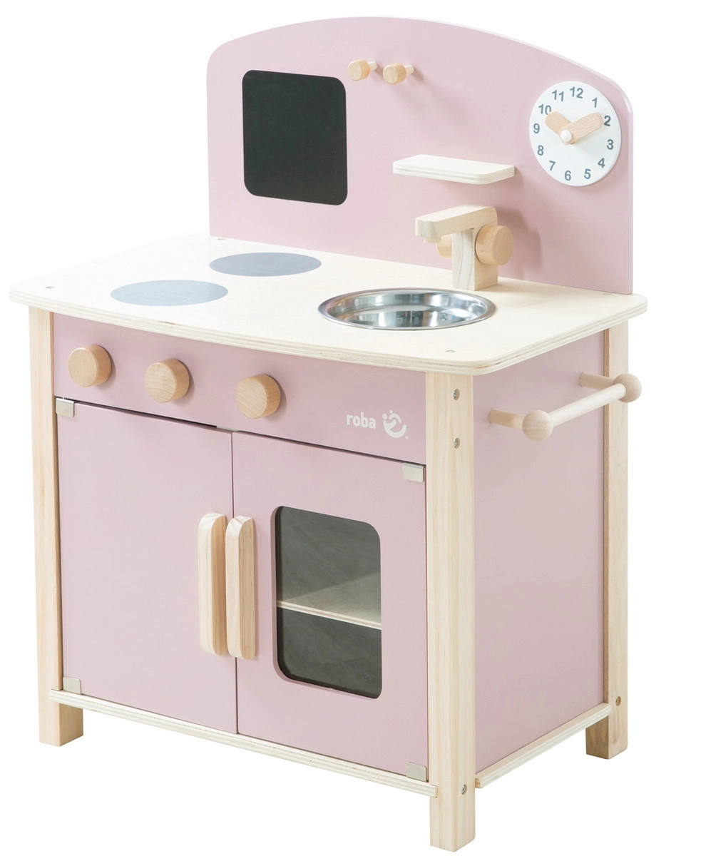Детская игровая Мини кухня с аксессуарами ROBA розовый/натуральный mrqkn9fg0ddrjuhq4gnptdp4q2hvrt5f