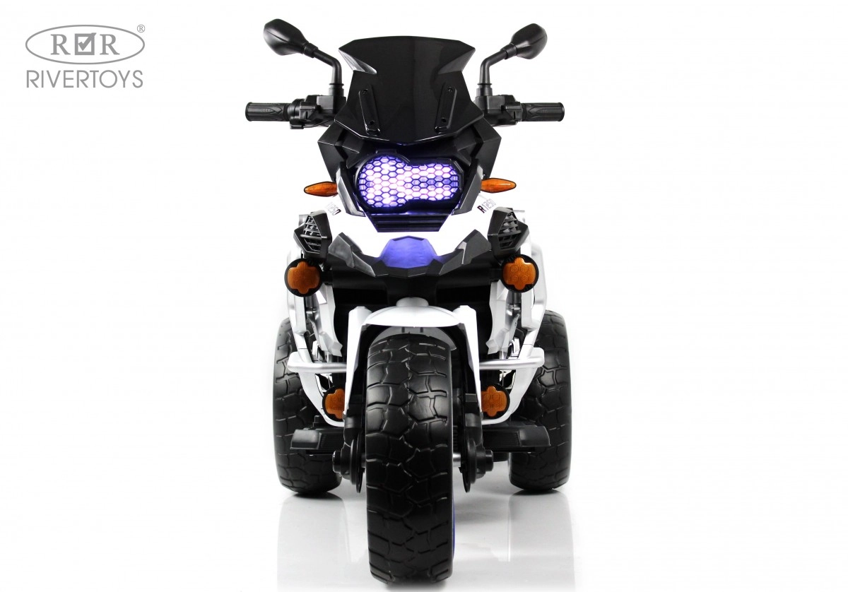 Детский электромотоцикл RiverToys М111БХ белый b34yibsb04fqp90ow2swk5fcxd57wzen
