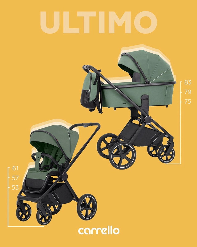 Коляска 2 в 1 Carrello Ultimo CRL-6518 Fern Green1