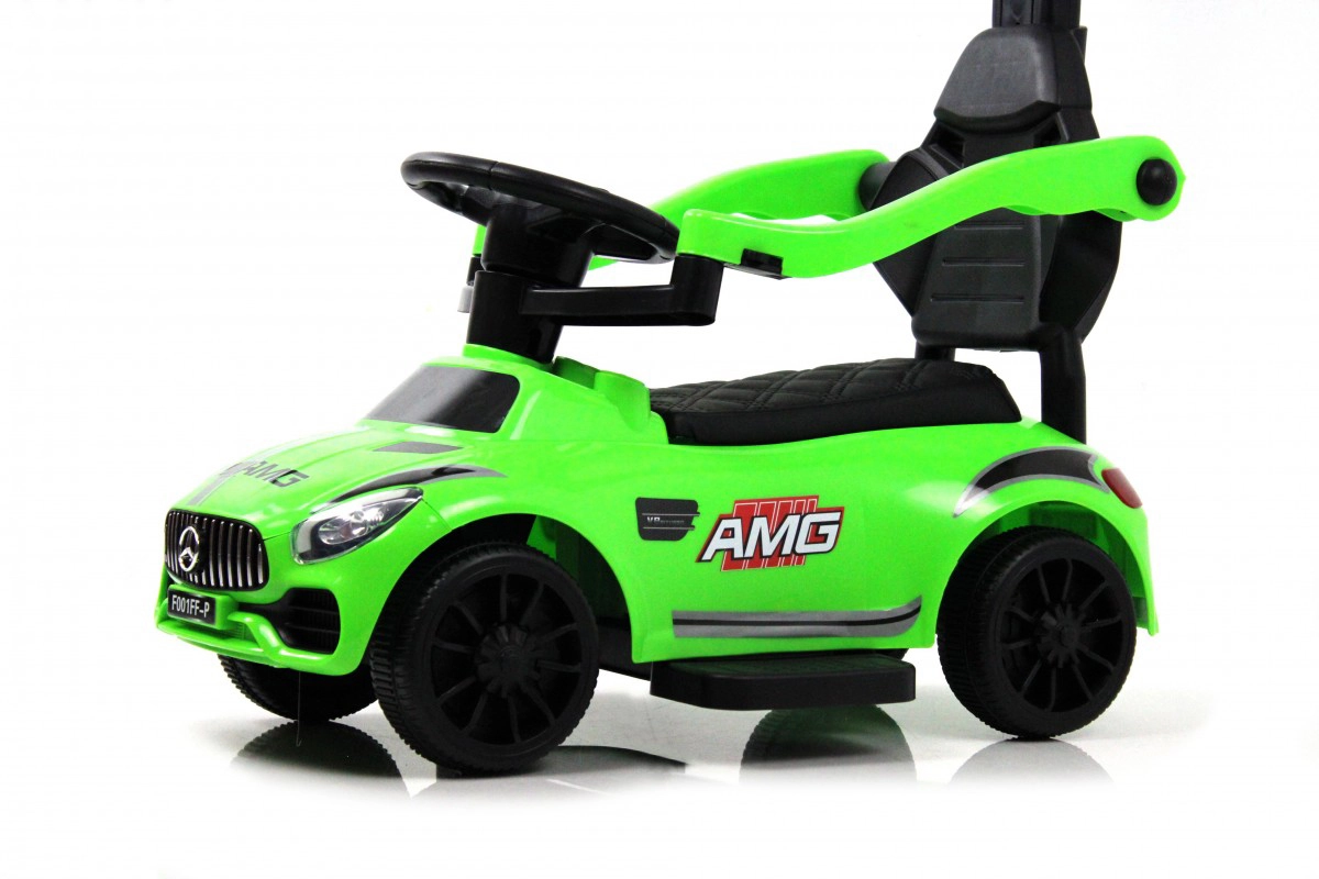 Детский толокар RiverToys F001FF-P с родительской ручкой зеленый ztjq1qj39rxiv6h2iblrt2dkb7hmxxi7