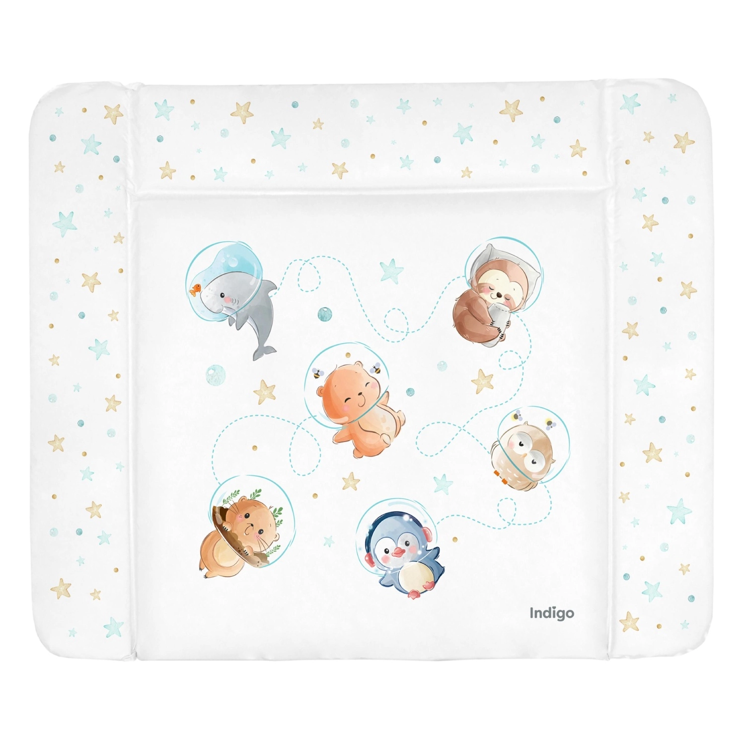 Матрасик для пеленания INDIGO 920х730 Космос 901be0079ac138552edfd4d51f8cd1fd