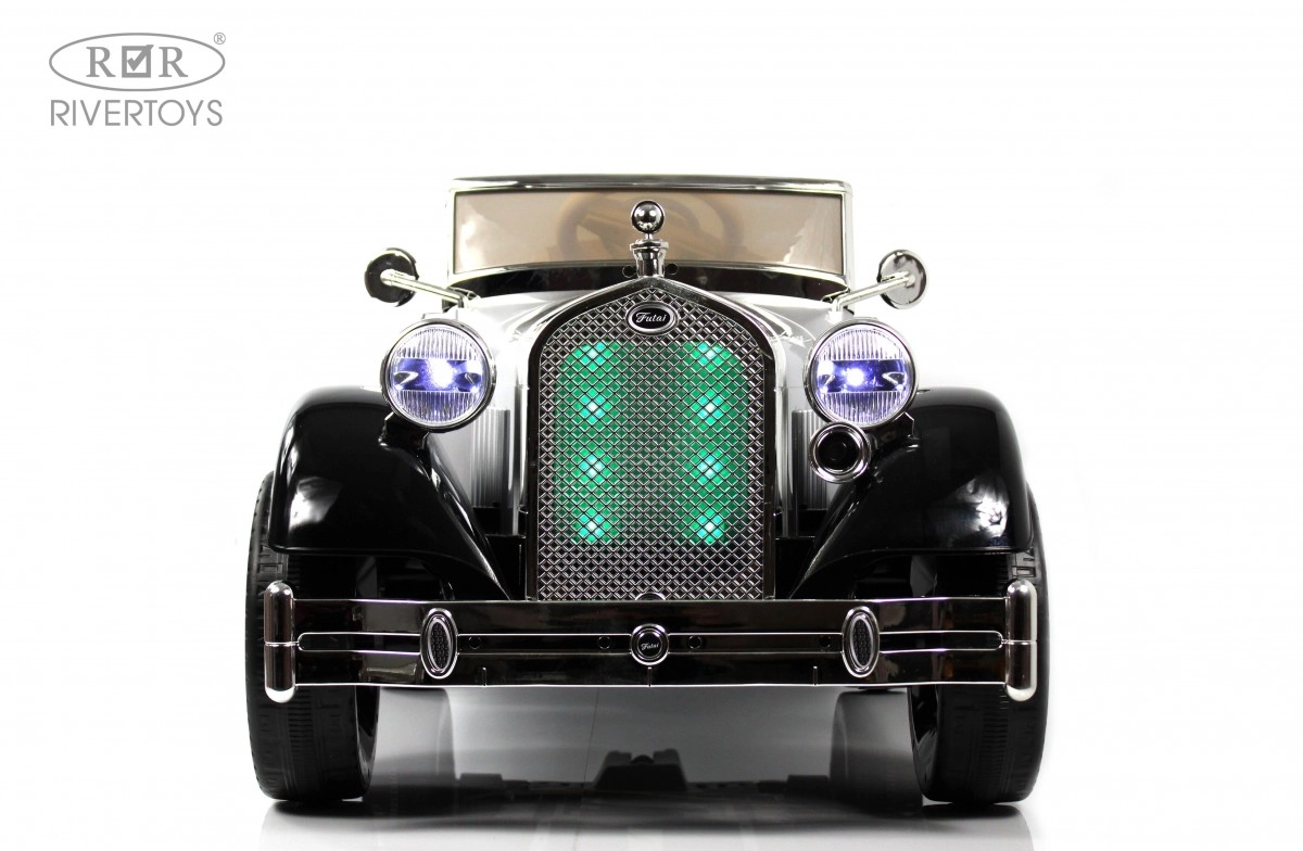 Детский электромобиль RiverToys X005XX черно-серебристый e5l4kgpniwu84byhpwa6uzvbivdk73bz