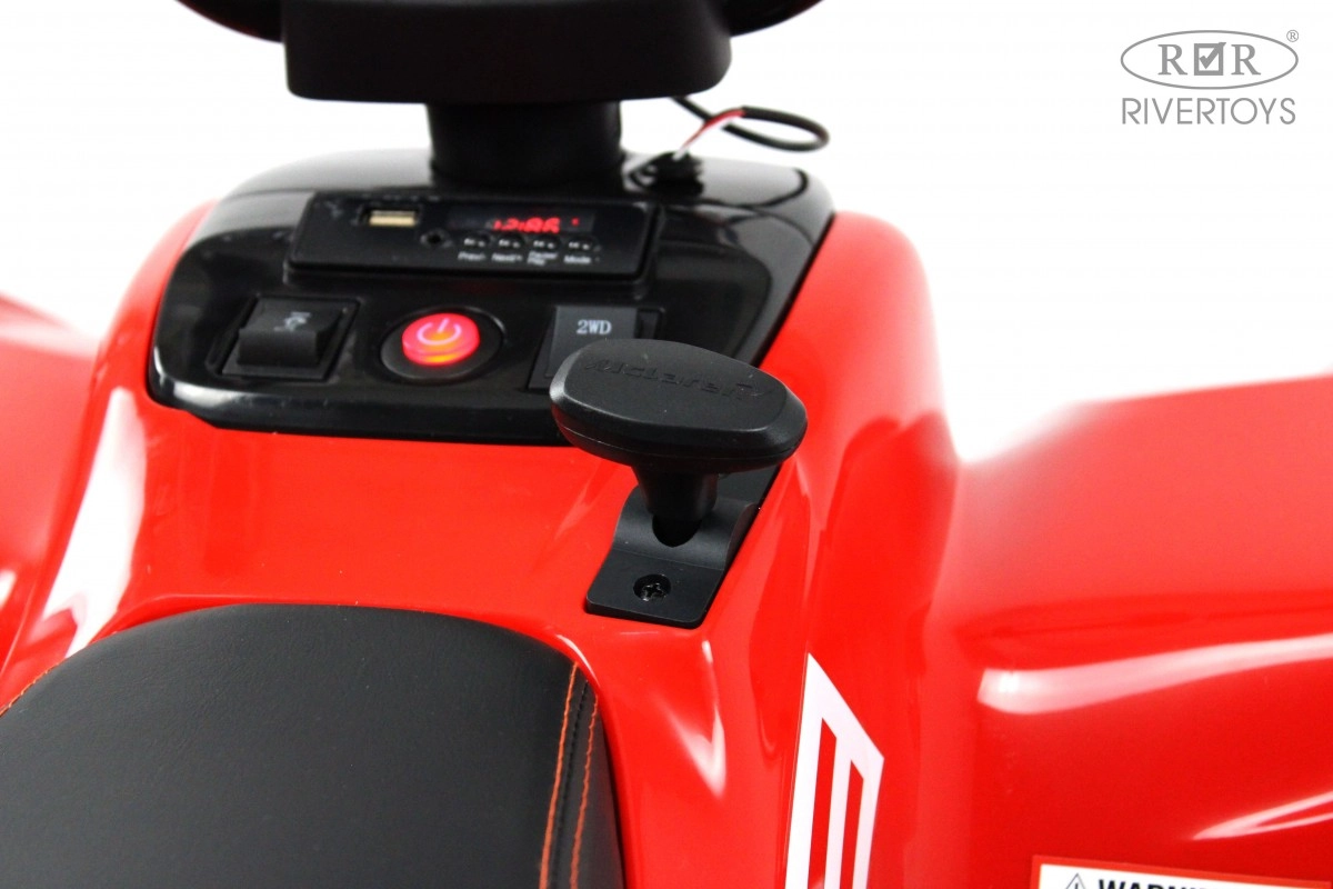 Детский электроквадроцикл RiverToys McLaren JL212 P111BP красный 8ramws3fjd4fbchn5onwbaemgi2hwjad