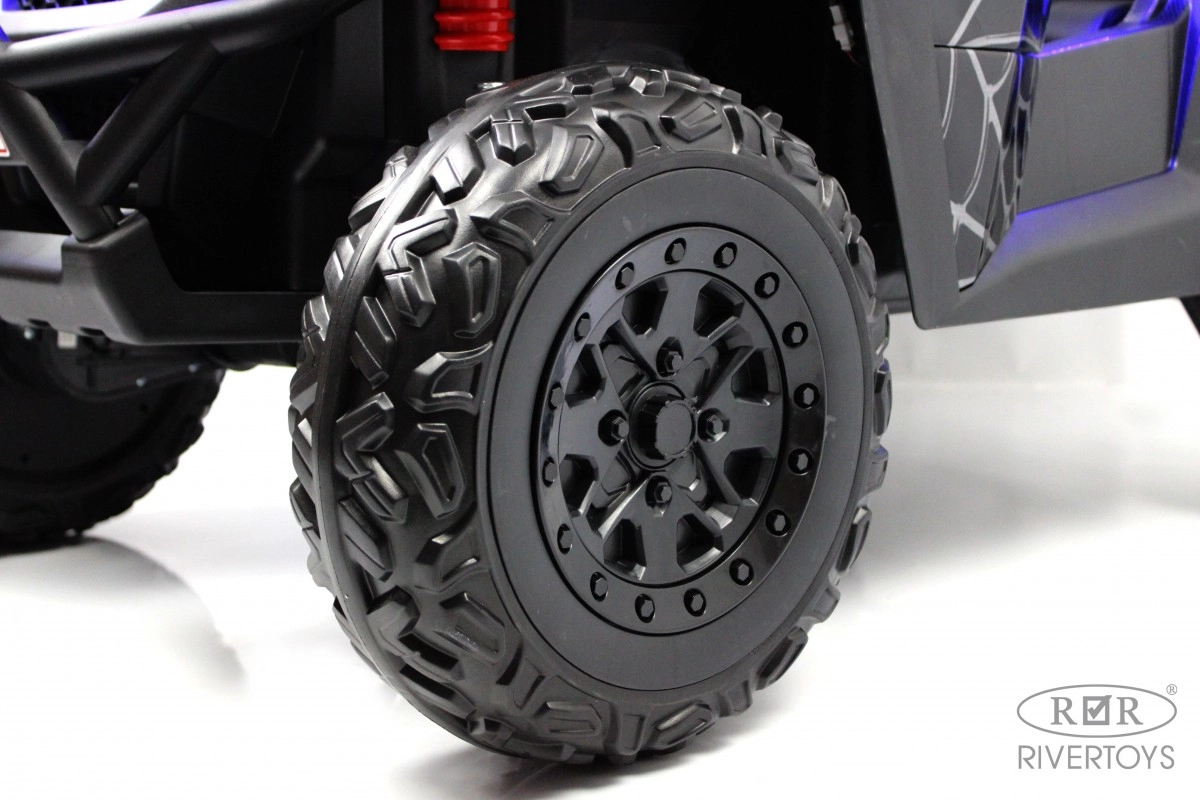 Детский электромобиль RiverToys T777TT 4WD черный Spider xyusxeep7q0cjy5rs487b30za54momwr