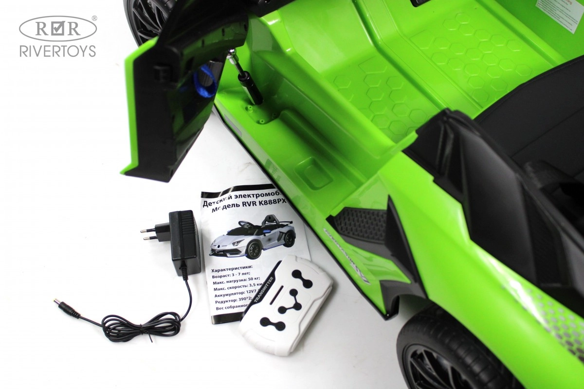 Детский электромобиль RiverToys K888PX зеленый 98ulucnjnfk6qj0z8i6vpx3141skcaoo