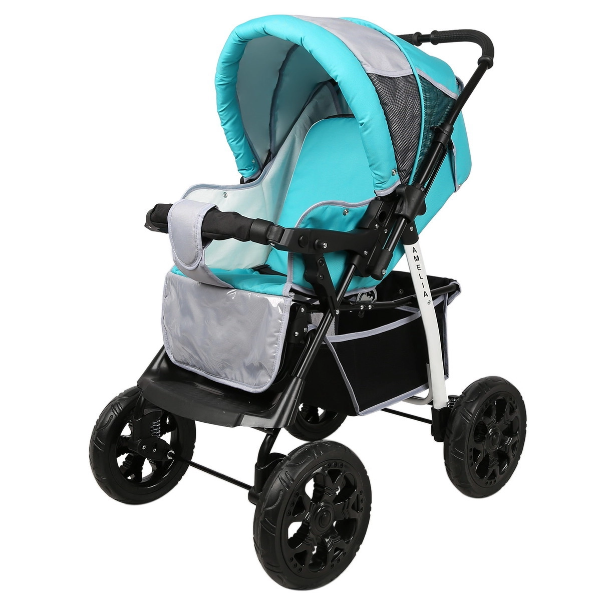 Прогулочная коляска Alis AMELIA I  бирюзовый+св.серый 9n8d7vlpflglswtn5o2wyiib28irdqkh