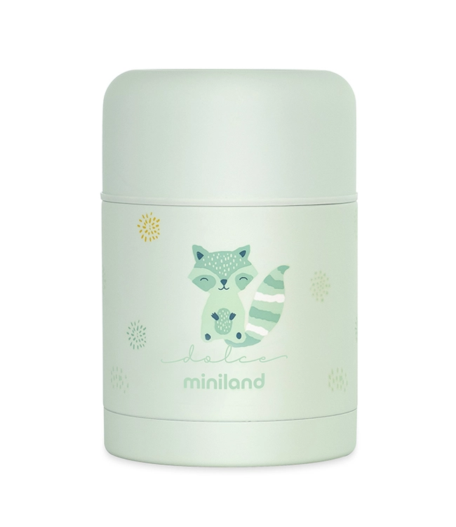 Детский термос для еды Miniland Thermy Dolce 600 мл бирюзовый/енот rgdu2rwywbo3atqbn3fploas024f3xvy