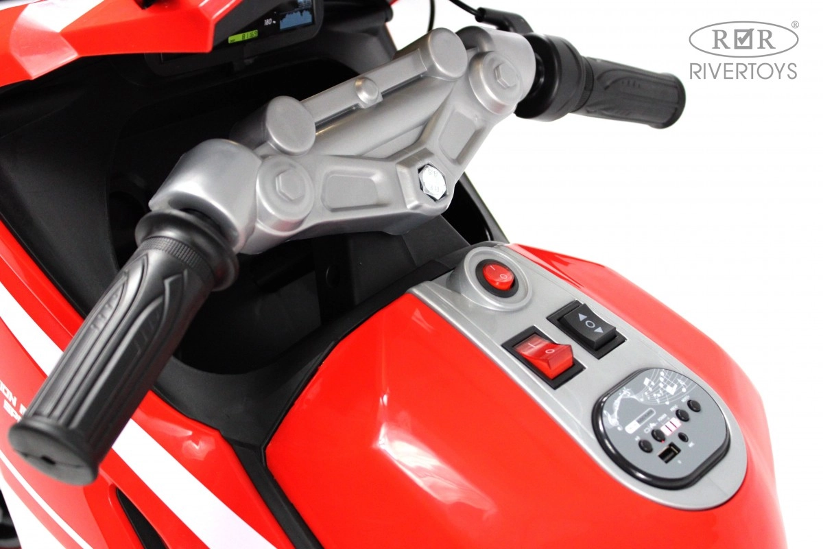 Детский электромотоцикл RiverToys C005MC красный ywfquqrrxwylb1nxaahi8fop4dcef98l